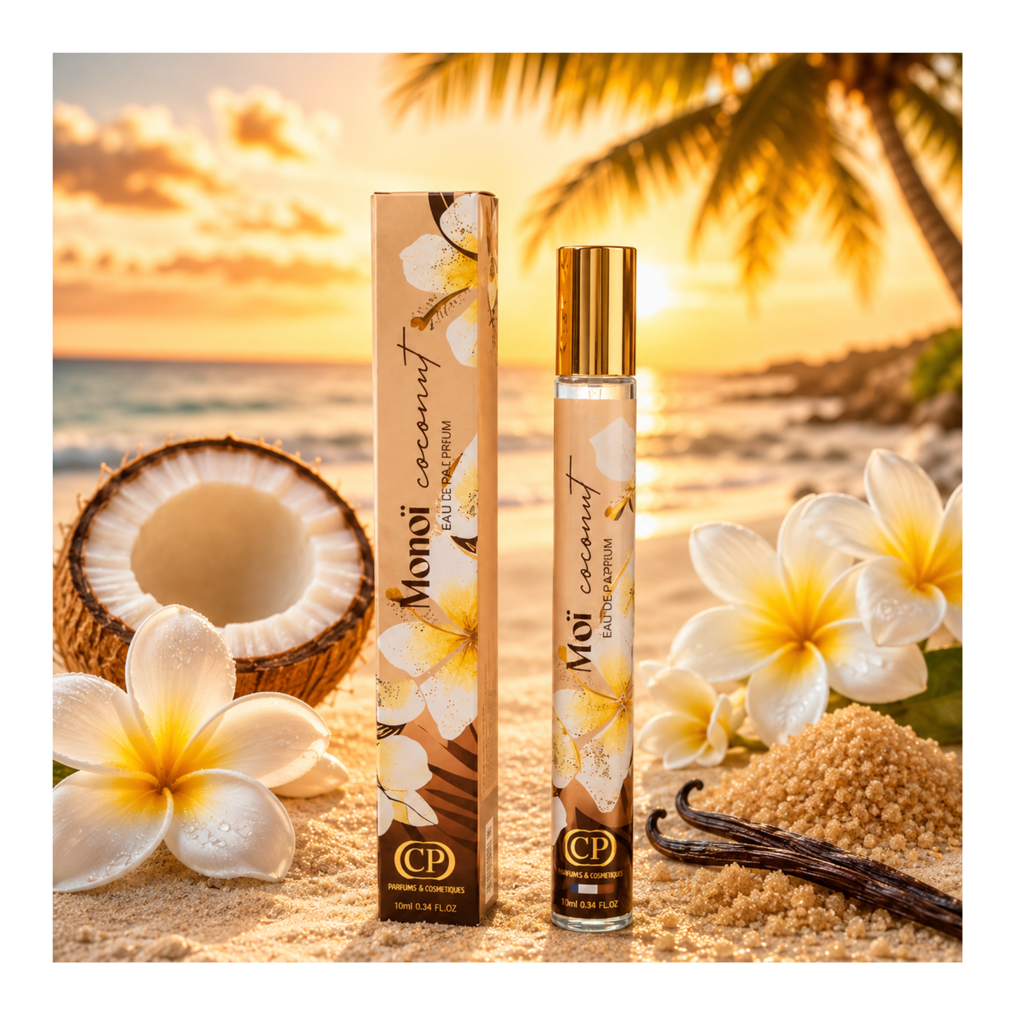 ✨ Parfum de poche Monoï Coconut – 35 ML | Collection Platinium ✨
