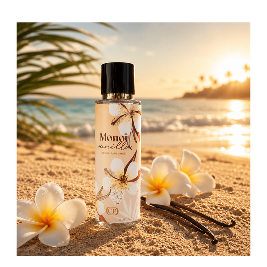 🍦🌴 Brume Parfumée Monoï Vanilla 250 ML – Collection Platinum ✨