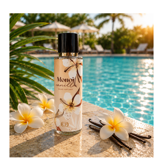 🍦🌴 Brume Parfumée Monoï Vanilla 250 ML – Collection Platinum ✨