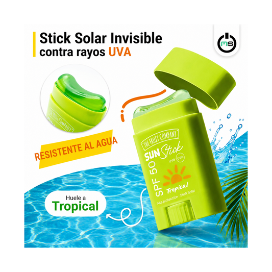 Stick Solaire Invisible SPF 50 Tropical – The Fruit Company 🌴☀️