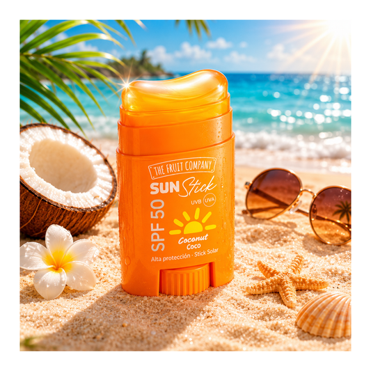 Stick Solaire Invisible SPF 50 Noix de Coco – The Fruit Company 🥥☀️