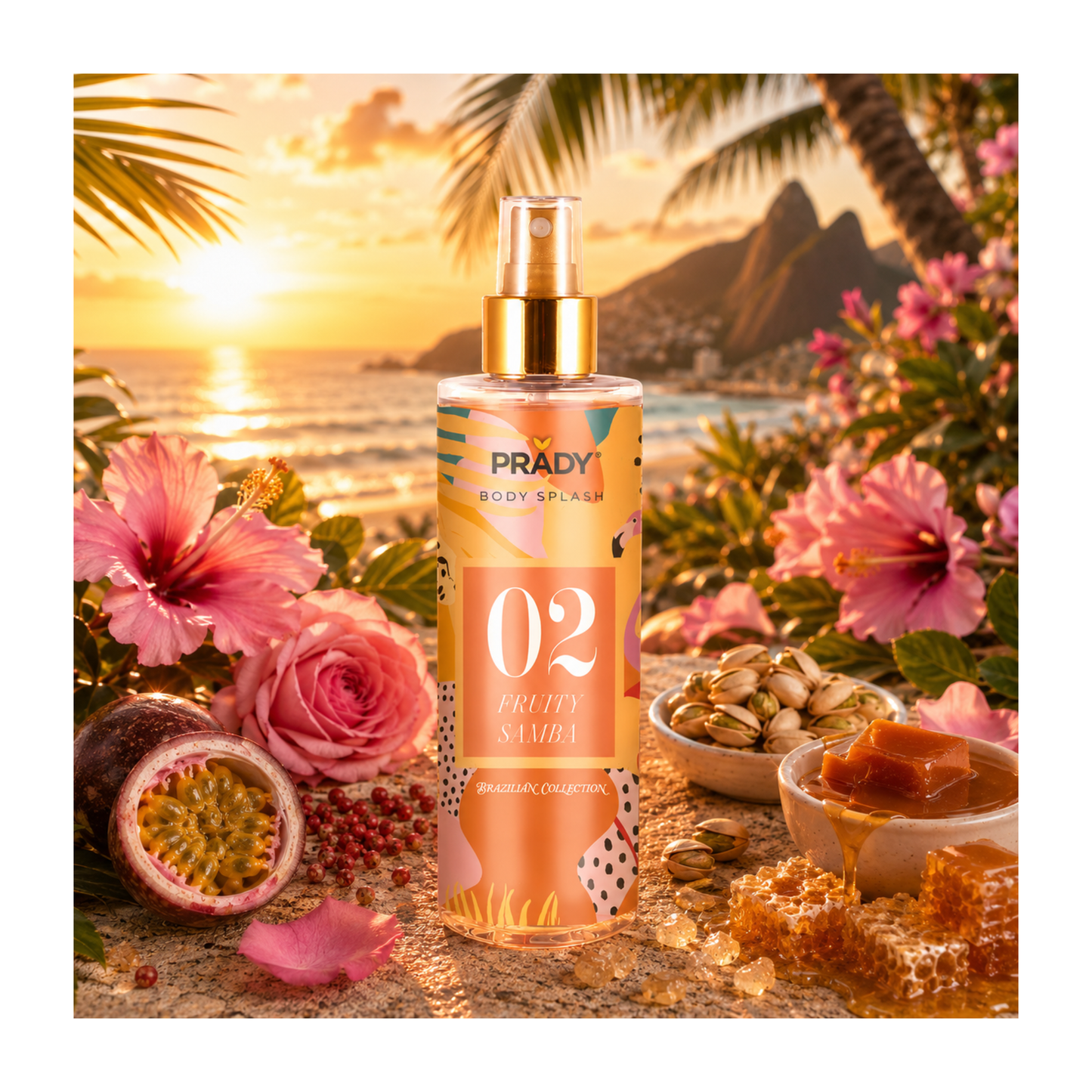 ☀️ Brume Corporelle PRADY Fruity Samba 02 – 250 ml