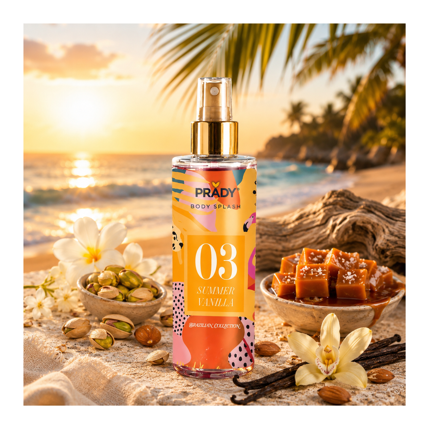 🌴☀️ Brume Corporelle PRADY Summer Vanilla 03 – 250 ml