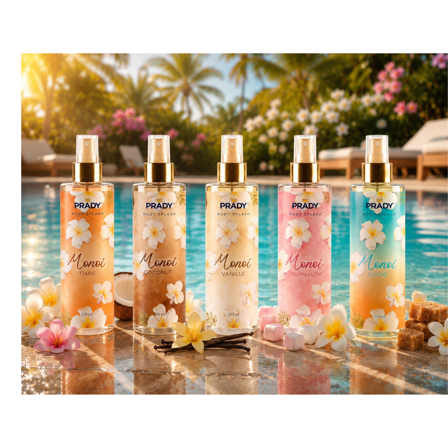 ‼️Précommande 🥥🌴 Brume Corps & Cheveux Monoï Coco – 250 ml - Prady by Kc ☀️