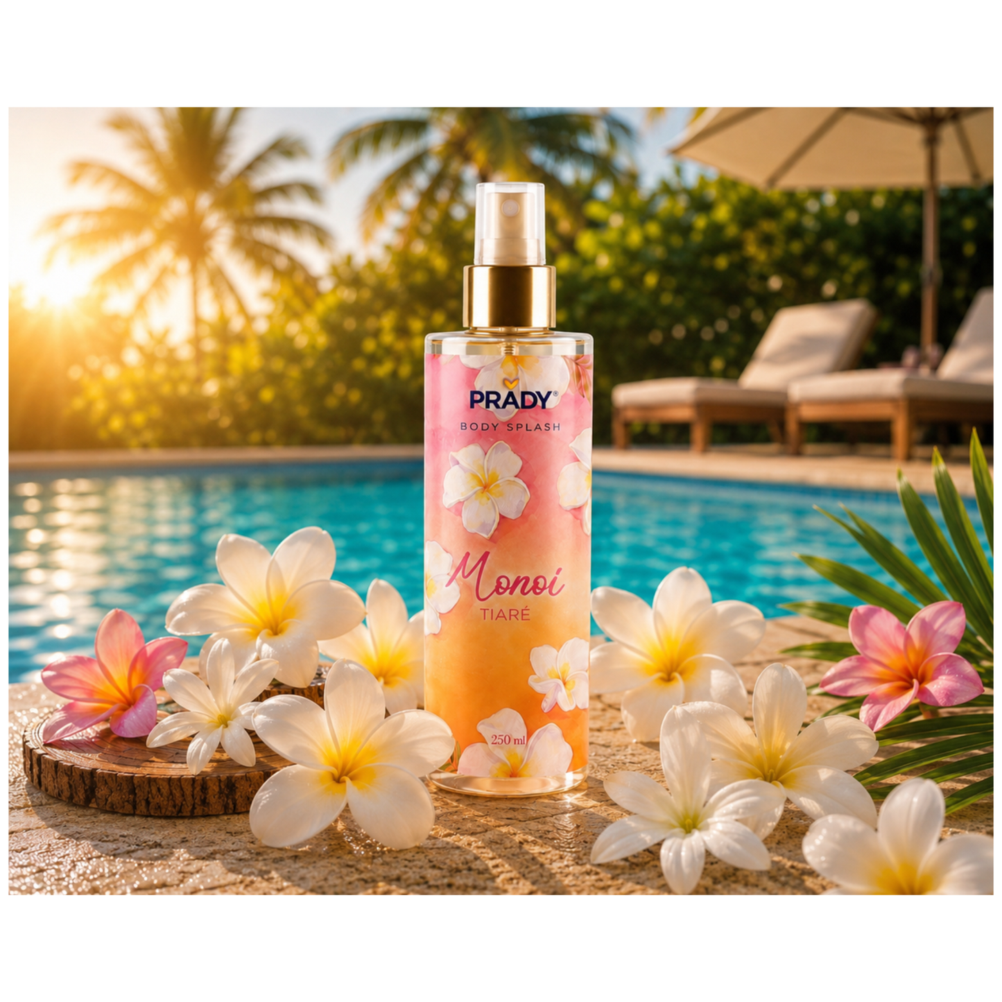‼️Précommande 🌺🌴 Brume Corps & Cheveux Monoï Tiaré Prady by Kc– 250 ml