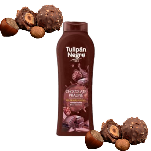 Gel douche senteur chocolat praliné - Tulipan Negro 650ml