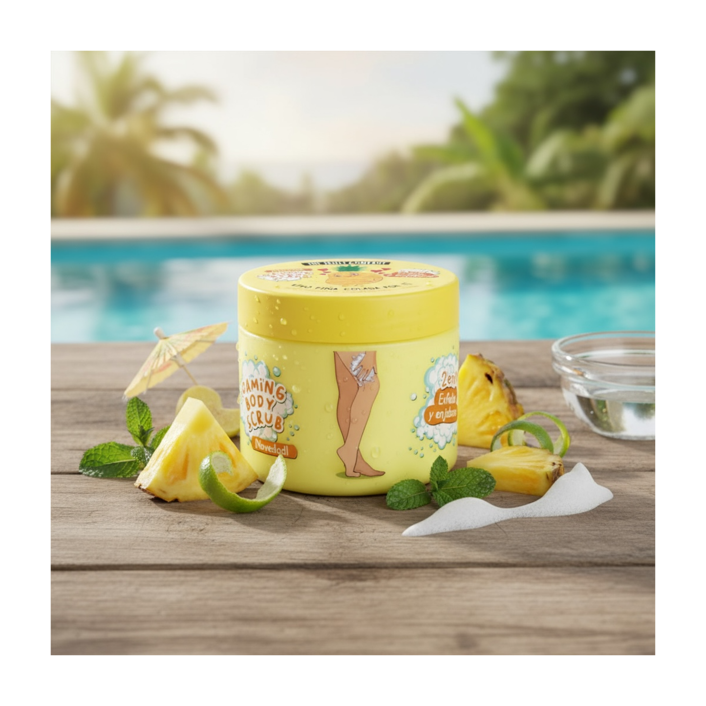 🍍 Body Scrub & Savon 2 en 1 Ananas – The Fruit Company 250ml