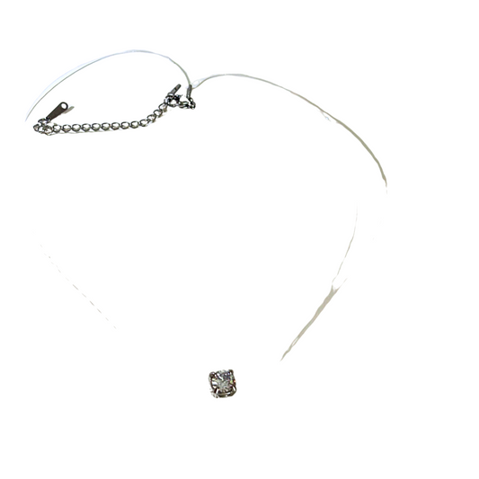 ✨ Collier Stella – Strass & Fil Transparent - acier inoxydable