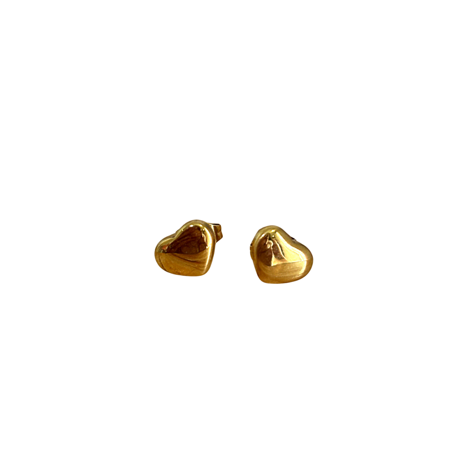 Boucles d’oreilles Cœur Doré - acier inoxydable