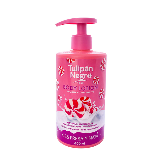 Lotion Corps & Cheveux Fraise Chantilly – Tulipán Negro 400 ml