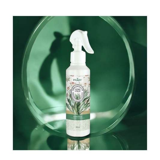 🌿🦟 Spray Ambiance Maison & Tissus Citronnelle Répulsif Moustiques 220 ml – Prady 🦟🌿