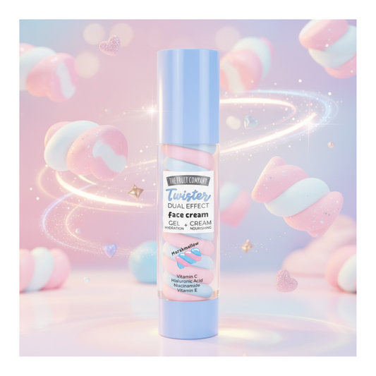 🍬 Crème Visage Twister Dual Effect Marshmallow – The Fruit Company – 50 g