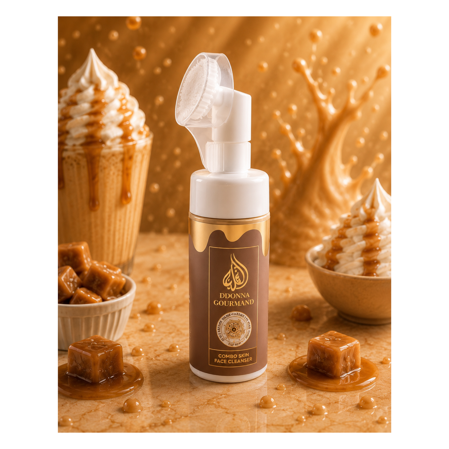 🍮 Mousse Nettoyante et démaquillante pour Visage Gourmand – D’Donna Dubai – 100 ml