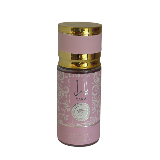✨ Mini-Brume Corporelle Yara Rose – 88 ml (Format Voyage)