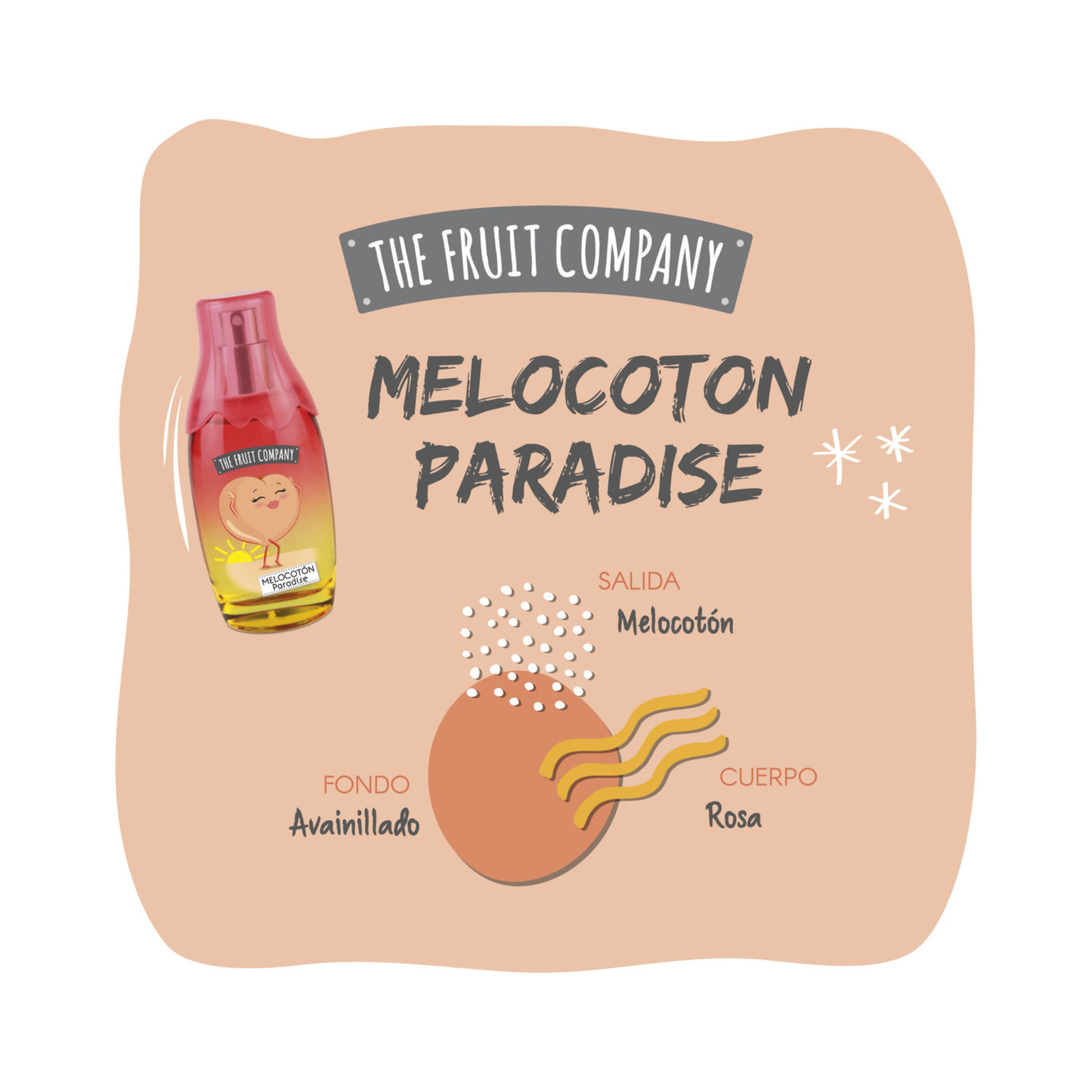🍑 Eau de Toilette Melocotón Paradise – The Fruit Company – 40 ml