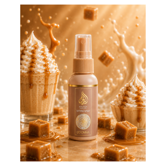 🍮 Spray Fixateur de Maquillage Gourmand – D’Donna Dubai