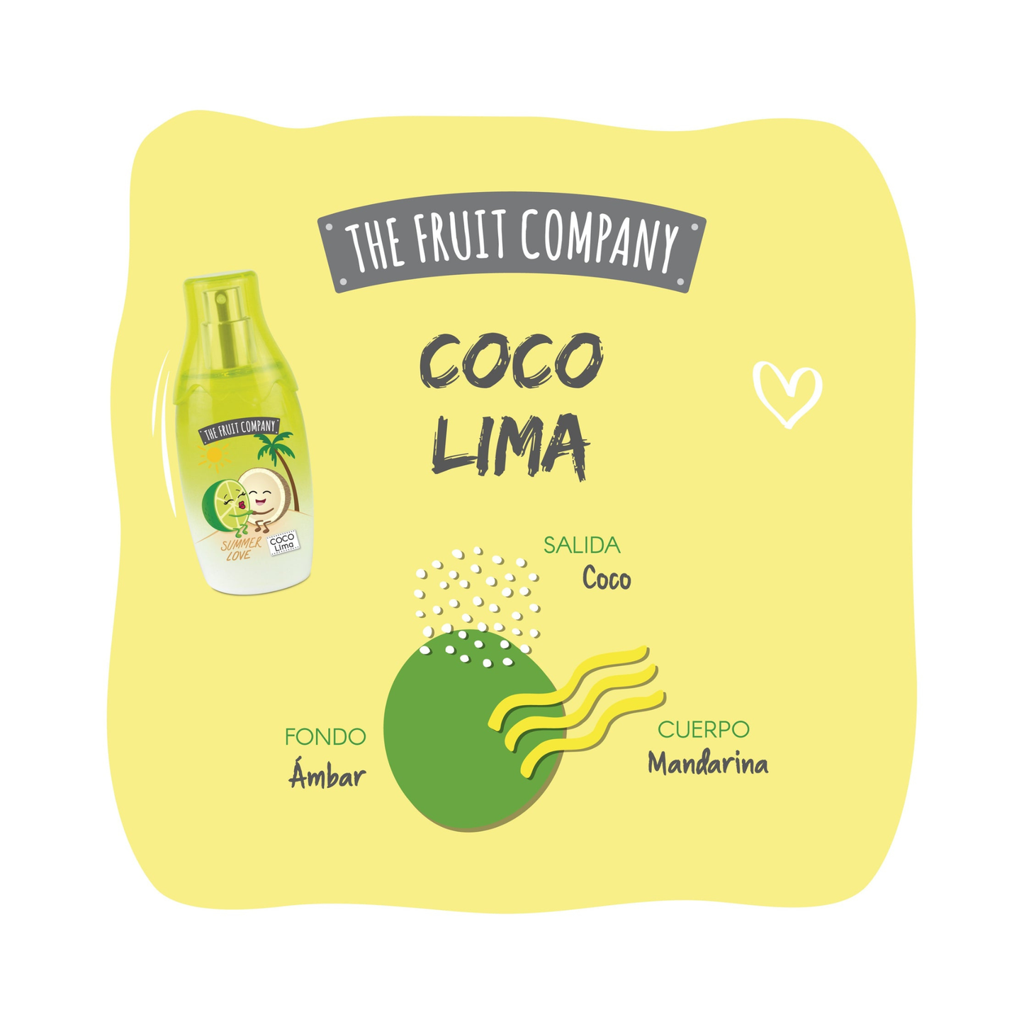 💚🌴 Eau de Toilette Coco Lima – The Fruit Company – 40 ml 🥥