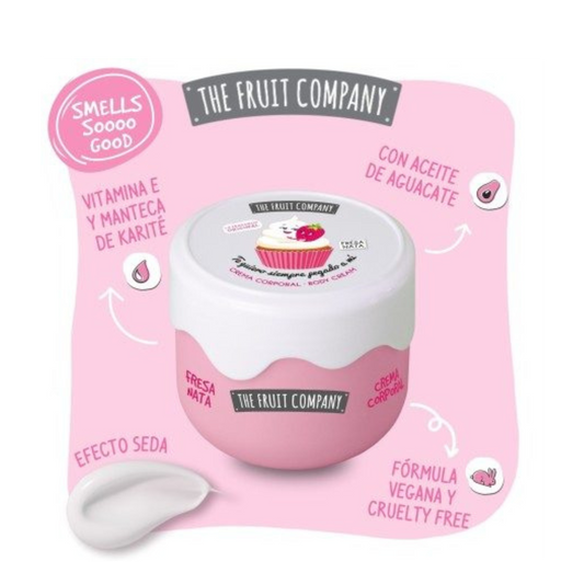 🍓 🍓 Crème Corporelle Ultra Hydratante – fraise chantilly -The Fruit Company -200 ml vegan