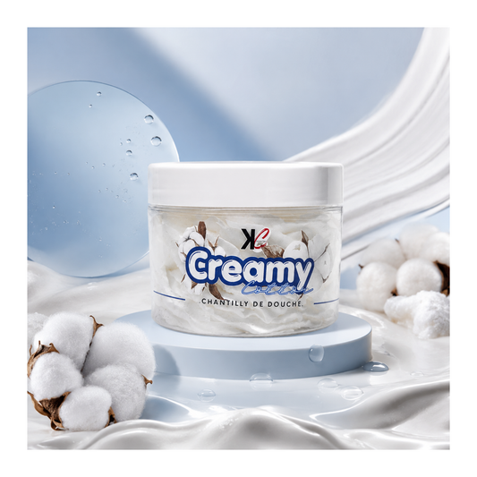 ☁️🩵 Chantilly de Douche Creamy Cotton – Kcosmetique – 100 g 🫧