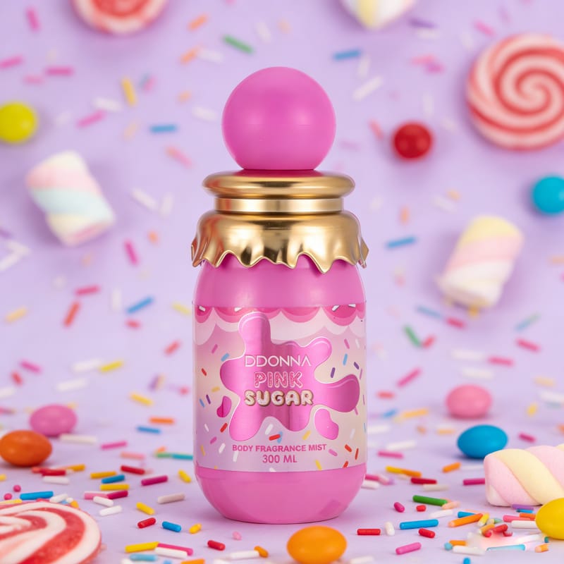 🍭 Brume Corps & Cheveux Pink Sugar – D’Donna – 300 ml