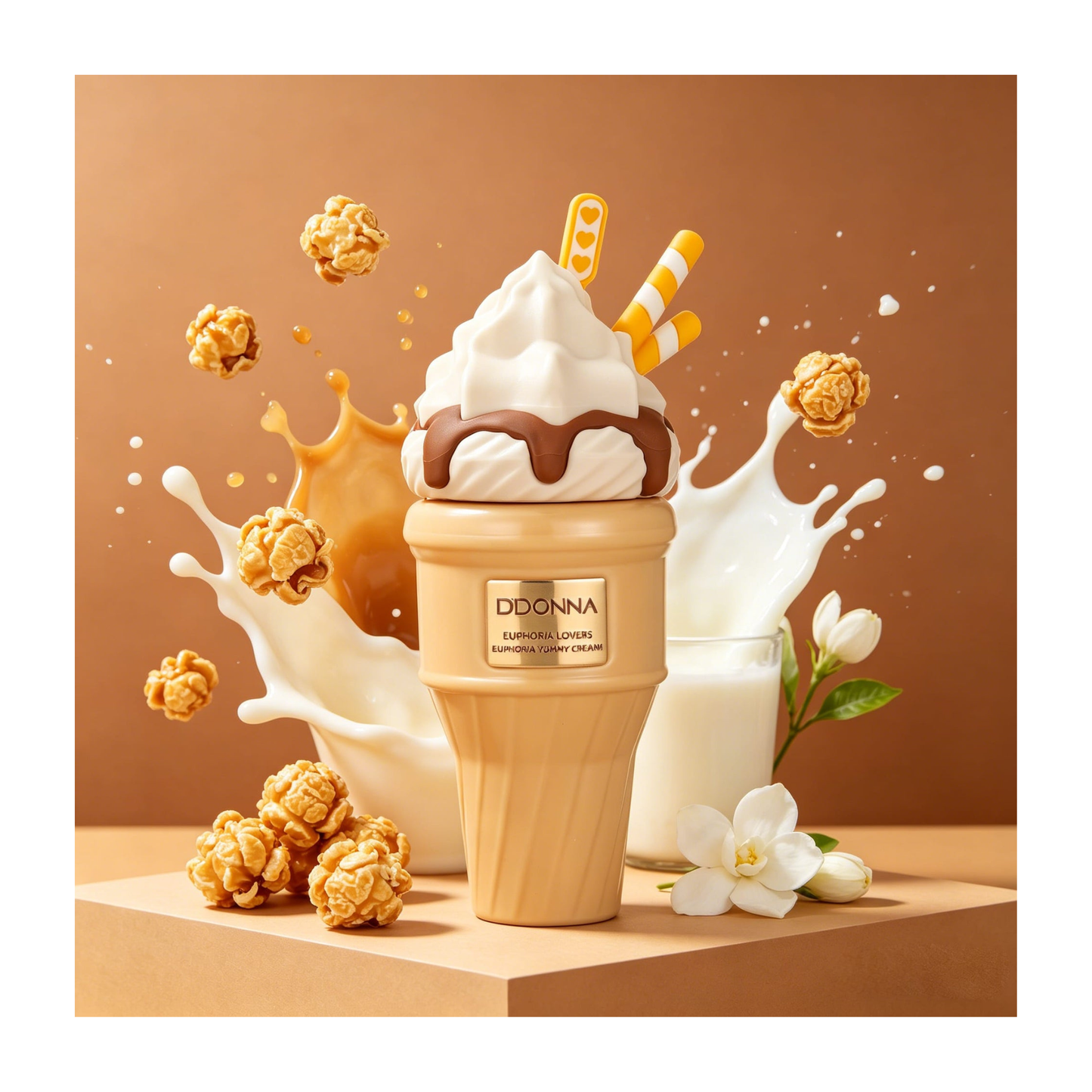 🍮 Brume Corps & Cheveux Euphoria Lovers – Gamme Yummy Cream – D’Donna – 250 ml