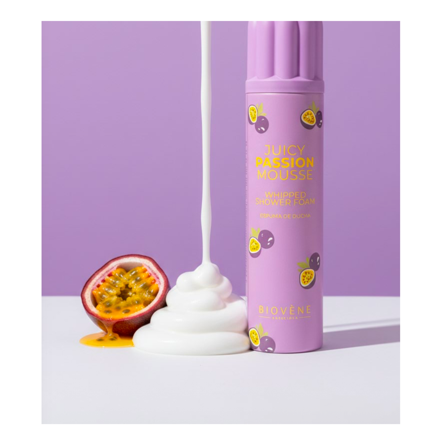 🥭 Mousse de Douche Fouettée Juicy Passion – Biovène Barcelona – 250 ml