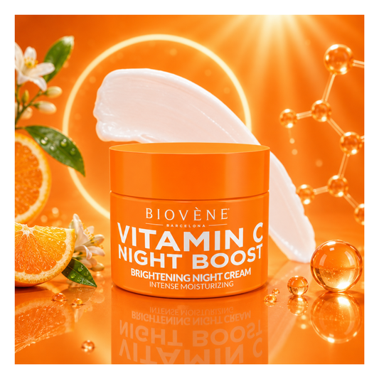 🌙✨ Crème de Nuit Vitamine C Night Boost 50 ml – Biovène Barcelona 🍊