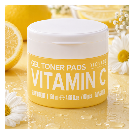 🍊✨ Gel Toner Pads Vitamine C 60 Disques – Biovène Barcelona