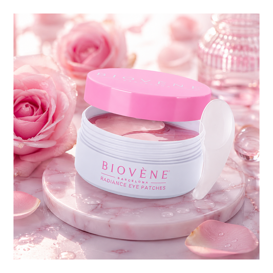 🍉✨ Patchs Contour des Yeux Bakuchiol & Pastèque Radiance – 60 Patchs (30 Paires) – Biovène Barcelona