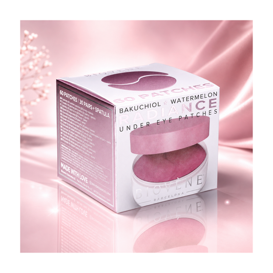 🍉✨ Patchs Contour des Yeux Bakuchiol & Pastèque Radiance – 60 Patchs (30 Paires) – Biovène Barcelona