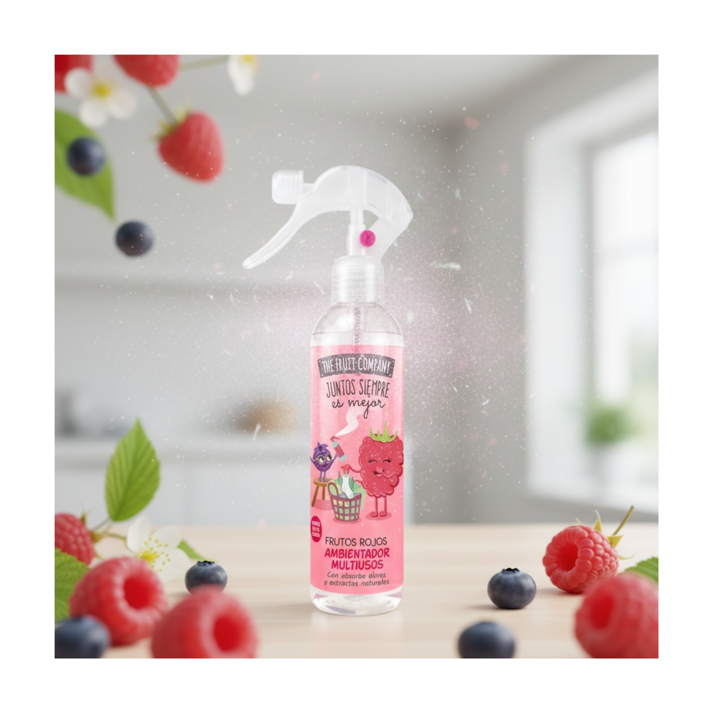 🍓 Spray d’Ambiance Maison & Tissus Fruits Rouges – The Fruit Company – 250 ml