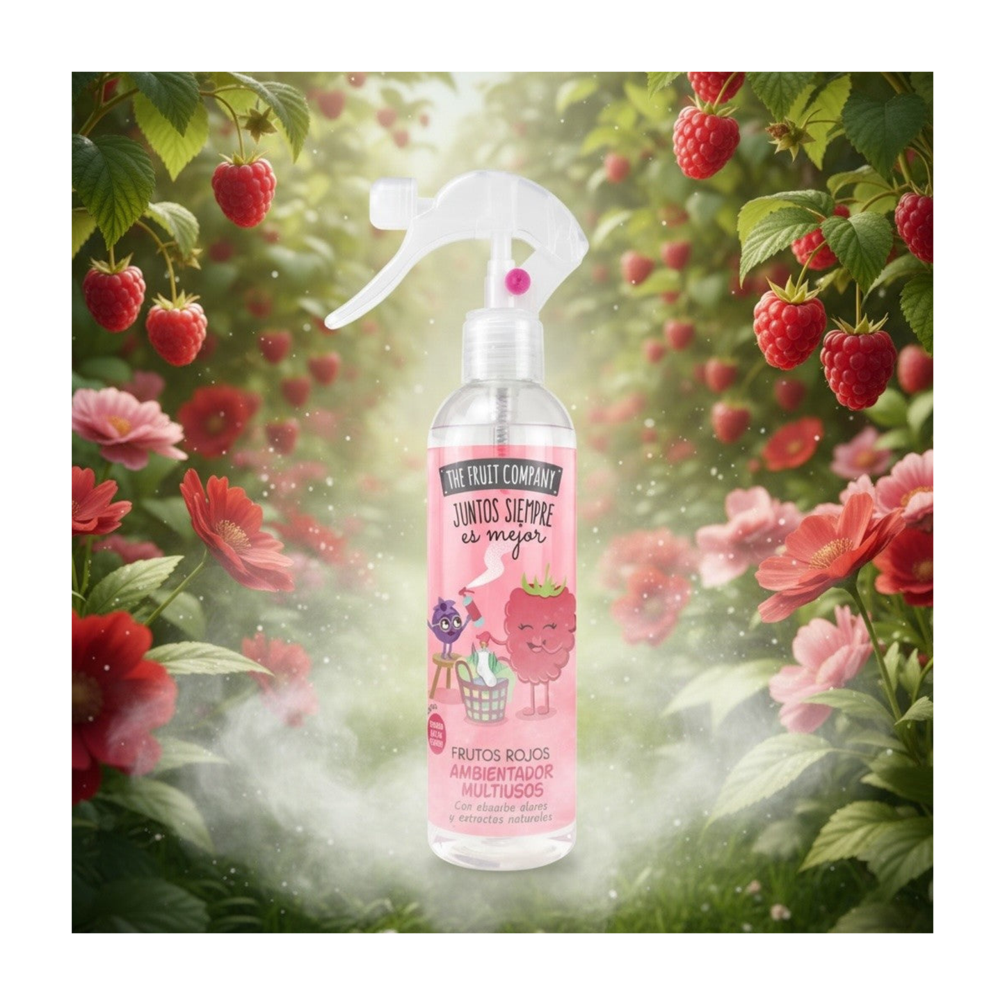 🍓 Spray d’Ambiance Maison & Tissus Fruits Rouges – The Fruit Company – 250 ml