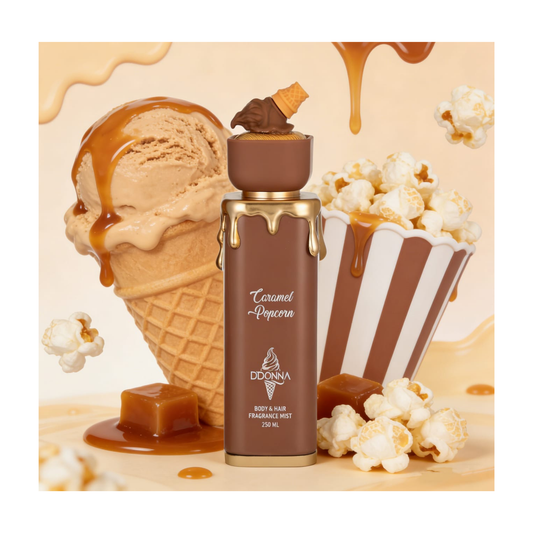 🍿 Brume Corps & Cheveux Caramel Popcorn – D’Donna – 250 ml