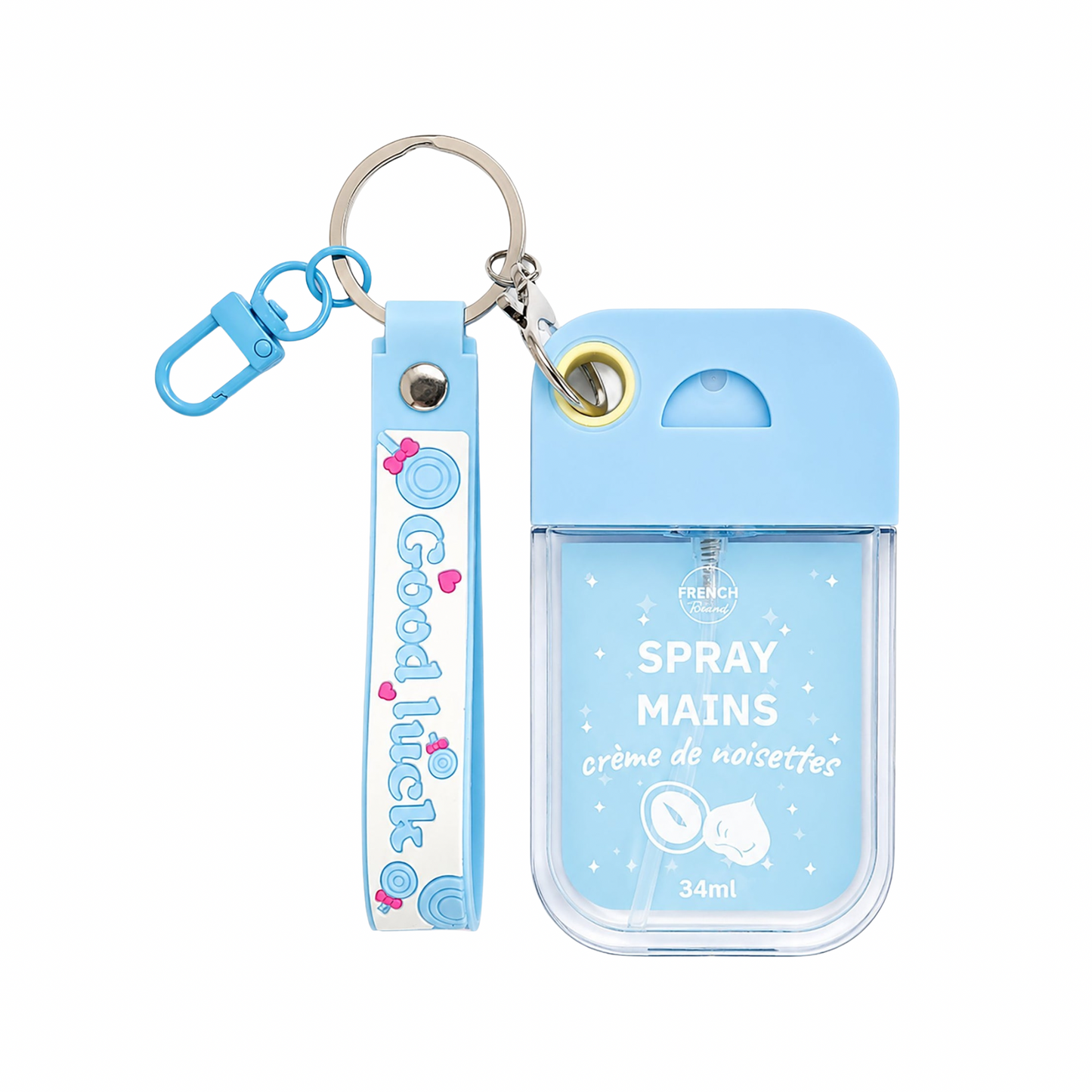 🍂🤎Spray Désinfectant Mains Crème de Noisettes 34 ml – Porte-Clés