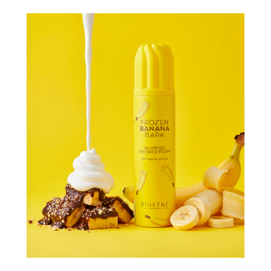 🍌 Mousse de Douche Fouettée Frozen Banana Bark – Biovène Barcelona – 250 ml