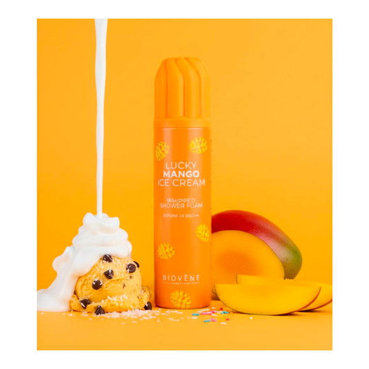 🥭🍦 Mousse de Douche Fouettée Lucky Mango Ice Cream – Biovène Barcelona – 250 ml
