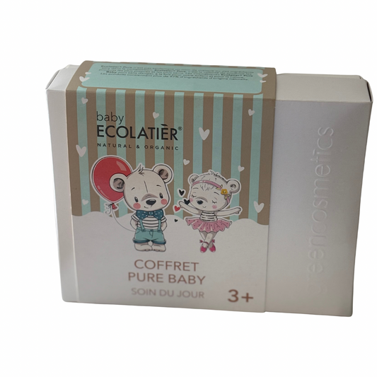 🌸 Coffret Baby Natural & Organic – Baby Ecolatier (+3 mois )- shampoing 150ml et lait corporel 150ml