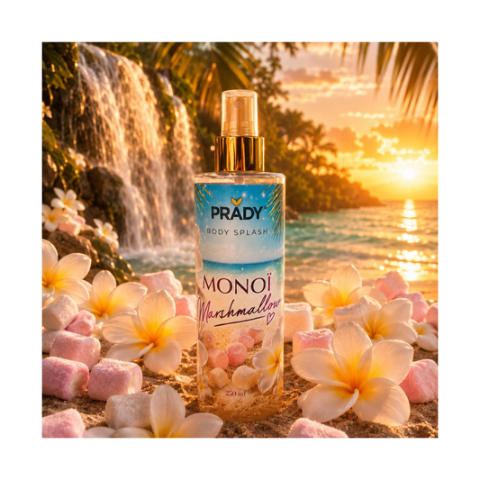 Brume Corps & Cheveux Monoï Marshmallow – Prady – 250 ml 🍬🌺