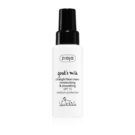 Crème Visage Légère & Lissante SPF 15 au Lait de Chèvre 🐐 – 50 ml Ziaja