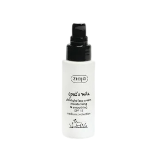 Crème Visage Légère & Lissante SPF 15 au Lait de Chèvre 🐐 – 50 ml Ziaja