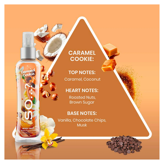 🍪 Brume Corporelle Caramel Cookie – So…? (100 ml)
