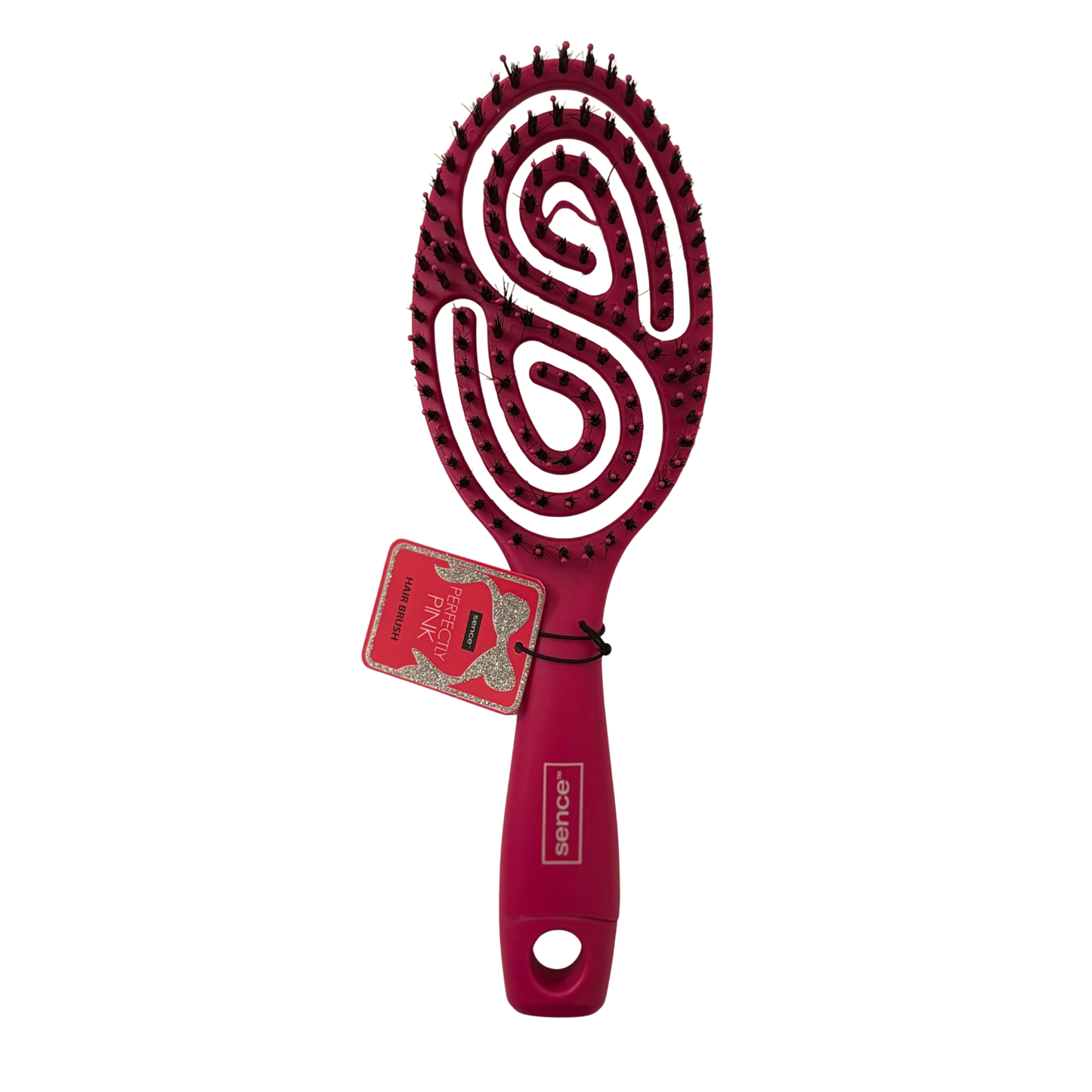 Brosse à cheveux -rose fuchsia -sence