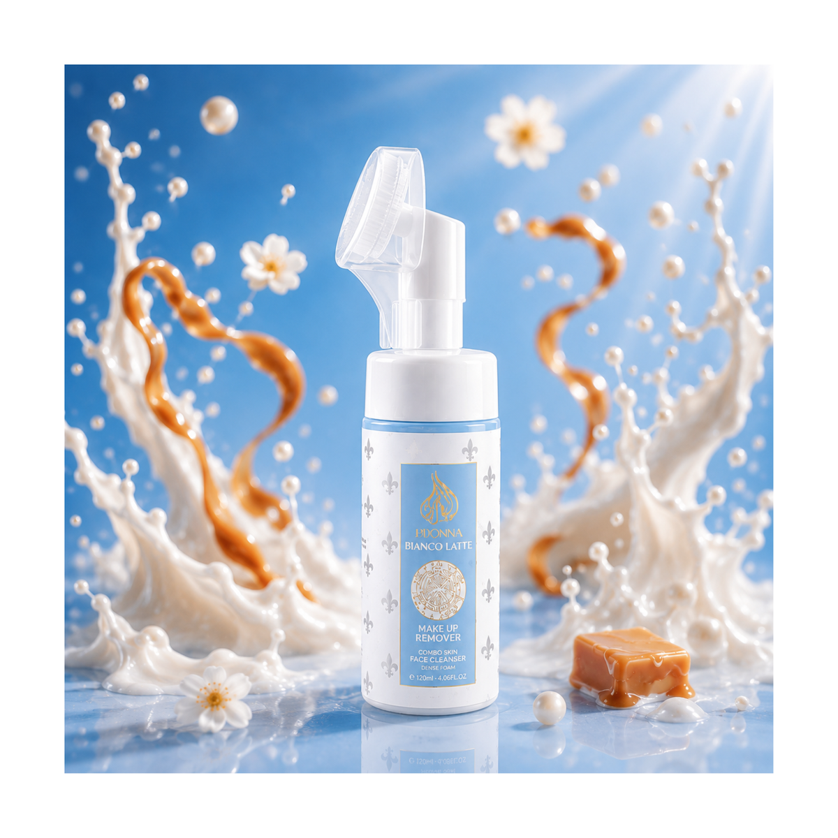 🤍 Mousse Nettoyante & Démaquillante D’Donna Bianco Latte – 100 ml