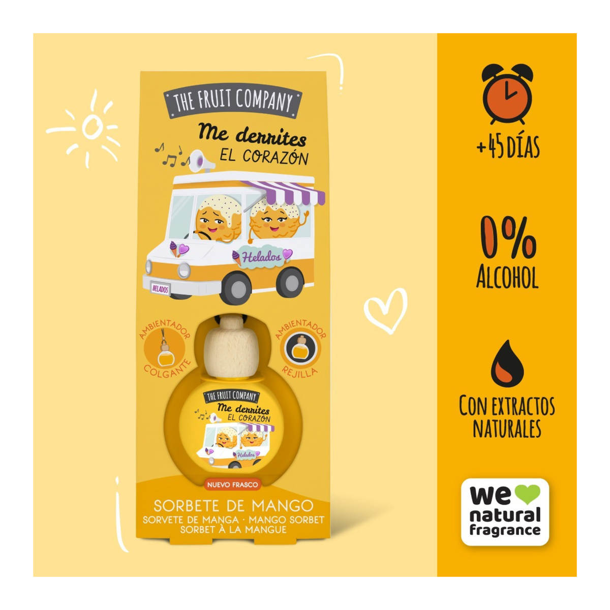 🥭 Désodorisant Voiture Mango – The Fruit Company 🚗