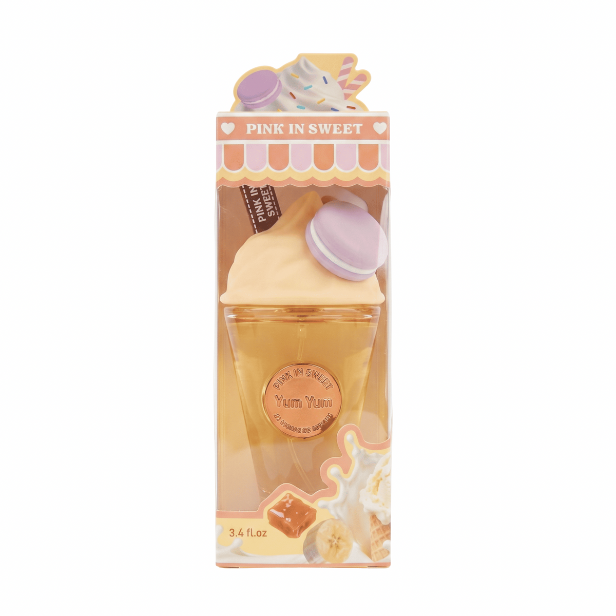 🍌🍮 mini brume parfumée YUM YUM Vanille Caramel Banane – 100 ml