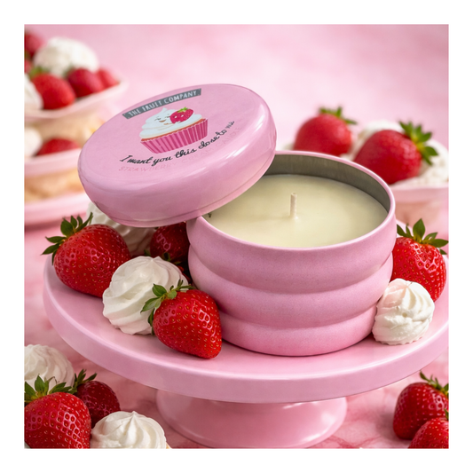 🍓 Bougie Parfumée Fraise Chantilly – The Fruit Company 🤍