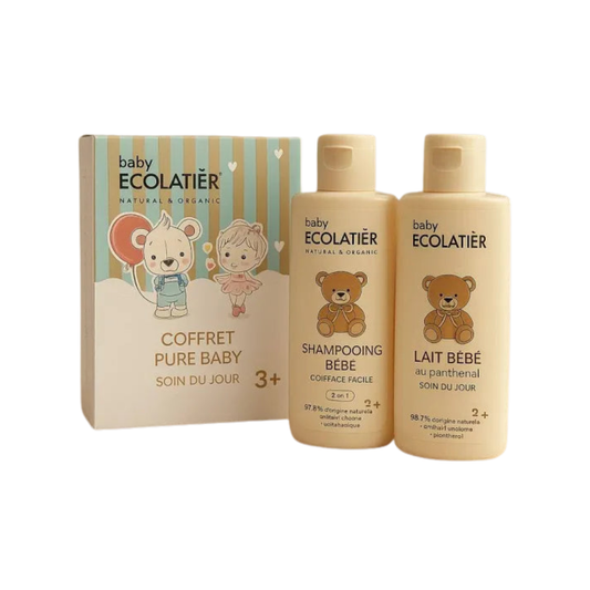 🌸 Coffret Baby Natural & Organic – Baby Ecolatier (+3 mois )- shampoing 150ml et lait corporel 150ml