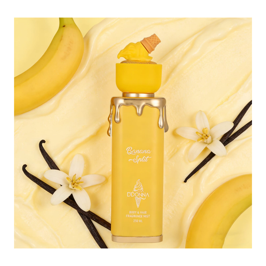 🍌 Brume Parfumée Corps & Cheveux Banana Split – 250 ml – D’Donna