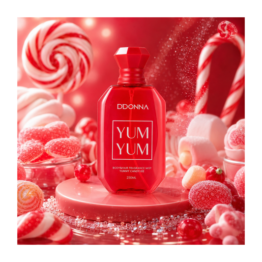 🍓🍬 Yum Yum Candy – Brume Parfumée Corps & Cheveux 250 ml – D’Donna ✨💕