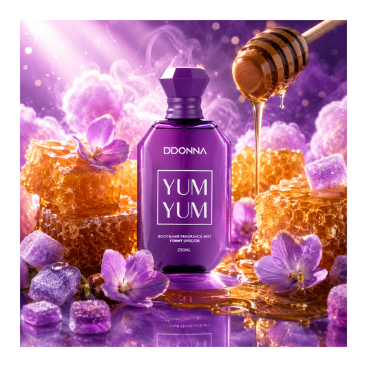 🍯 💜Brume Corps & Cheveux Yum Yum Uhud/08 – D’Donna Dubai – 250 ml –